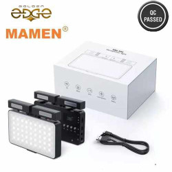 MAMEN SML-V02 Professional Double Microphone RGB and Bi-Color Led Pocket Camera fill light MAMEN SML-V02 Professional Double Microphone RGB and Bi-Color Led Pocket Camera fill light