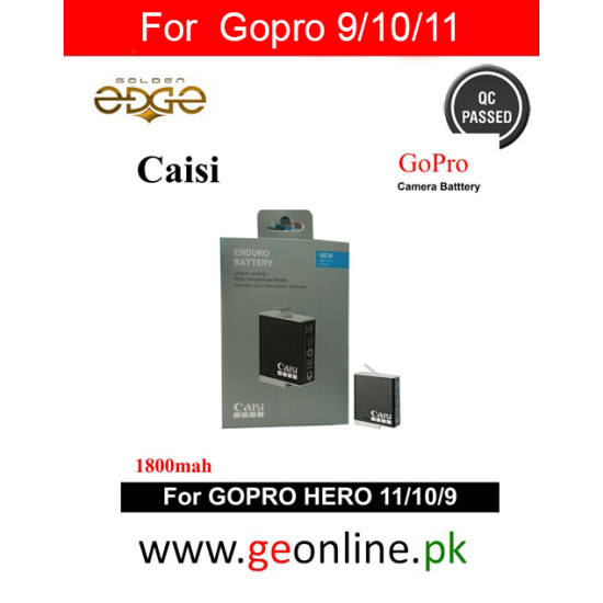 Caisi gopro battery For 9 10 11 1800mah