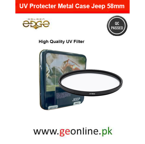 Lens Filter 58mm UV Multicoated Protecter Metal Case Jeep Lens Filter 58mm UV Multicoated Protecter Metal Case Jeep
