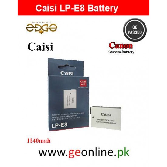 Caisi Lp-e8 Battery For Canon EOS 550D, 600D, 650D and 700D Cameras