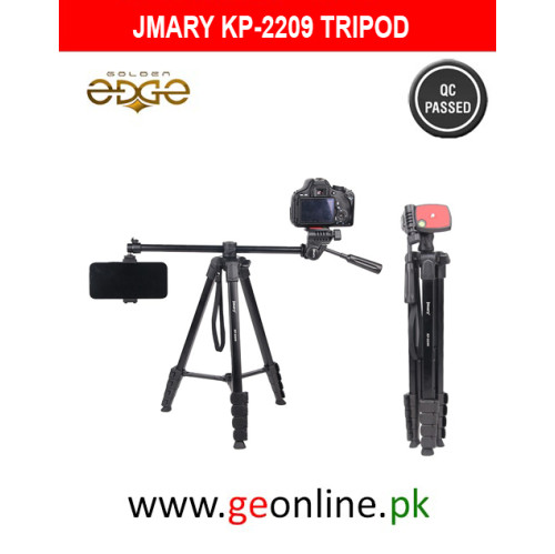 Jmary KP-2209 Multifunctional Tripod Horizontal Axis 360 Detachable Monopod Compatible with Mobile / Ringlight / Camera / DSLRs / Action Cams