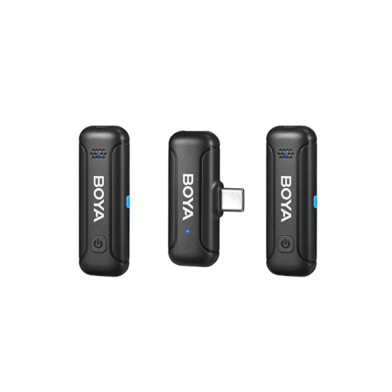 BOYA 3 Years Warranty - BY-WM3T-U2 Mini 2.4GHz Wireless Microphone with Charging Case For Type C 