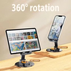 Desktop Holder 360° Jmary MK-60 Foldable Aluminum Alloy Stand for Mobile and Tablet