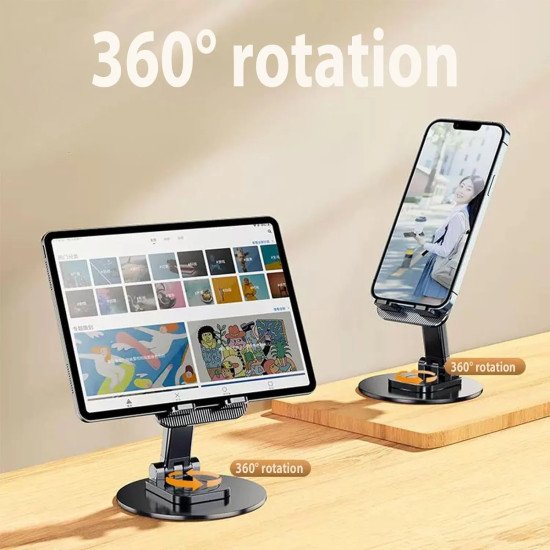 Desktop Holder 360° Jmary MK-60 Foldable Aluminum Alloy Stand for Mobile and Tablet Desktop Holder 360° Jmary MK-60 Foldable Aluminum Alloy Stand for Mobile and Tablet