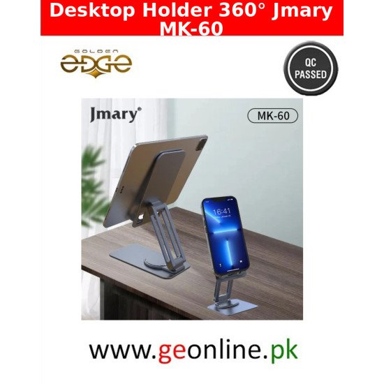 Desktop Holder 360° Jmary MK-60 Foldable Aluminum Alloy Stand for Mobile and Tablet Desktop Holder 360° Jmary MK-60 Foldable Aluminum Alloy Stand for Mobile and Tablet