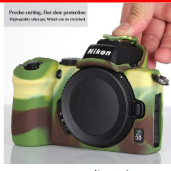 Rubber Case Nikon Z30 Silicone Camera Easy Cover Green Rubber Case Nikon Z30 Silicone Camera Easy Cover Green