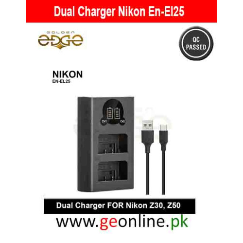 Caisi EN‑EL25 Dual Charger for Nikon Z Series