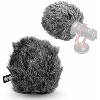 Wind Muff Microphone Furry Windscreen for BOYA by-MM1