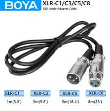 BOYA XLR-C1 / C3 / C5 / C8 XLR Audio Adapter Cable