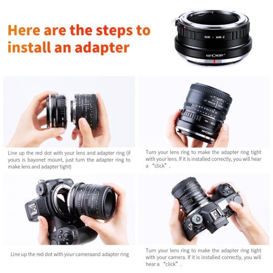 K&F Lens Adapter Nikon F to Nikon Z Mount KF06.372