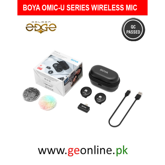 BOYA Omic-U Series Dual-channel Stylish Wireless Microphone With 3 Year Warranty