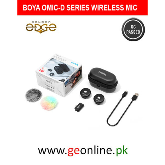 BOYA Omic-D Series Dual-channel Stylish Wireless Microphone With 3 Year Warranty