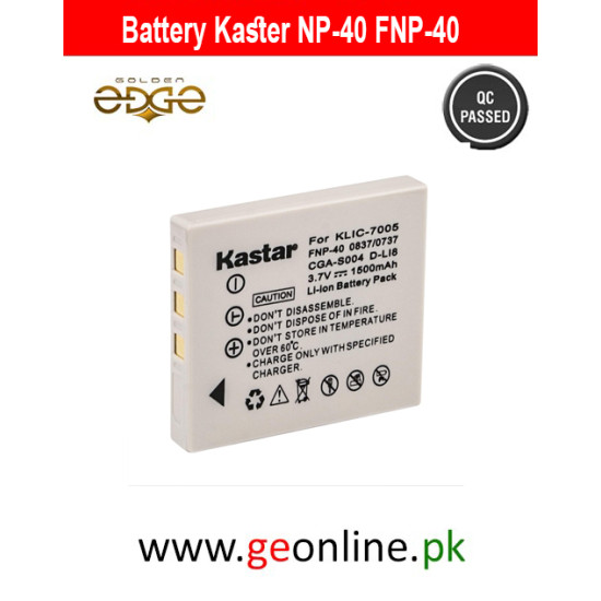 Kastar NP-40 / FNP-40 Compatible Battery – 1500 mAh Li-ion