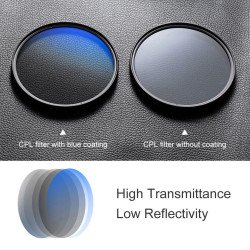 K&F 82mm Blue-Coated CPL Filter KF01.1442 K&F 82mm Blue-Coated CPL Filter KF01.1442