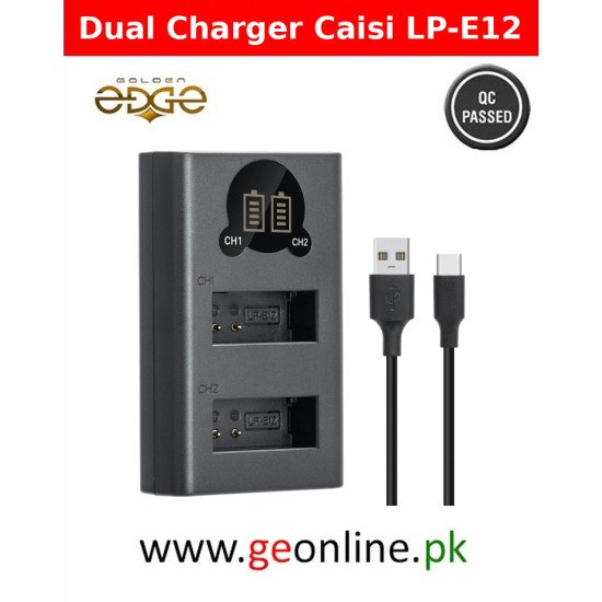 Caisi Dual Charger for Canon LP-E12 Battery