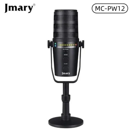 Jmary MC-PW12 USB Desktop Microphone with Cardioid Pickup Pattern