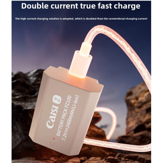 Battery Caisi Fz100 For sony Type-C  A6600 A9, A7III ,A7RIII FZ100