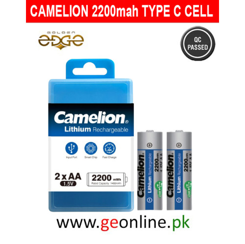 Camelion 2200mAh Type-C Port Rechargeable Battery Cell