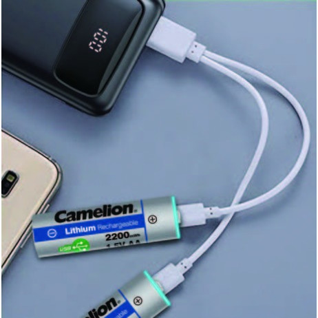 Camelion 2200mAh Type-C Port Rechargeable Battery Cell