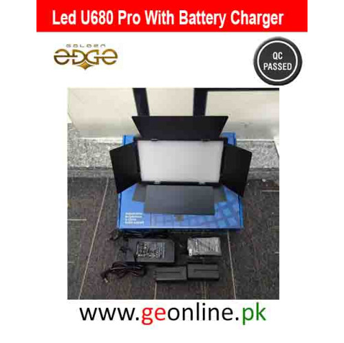LED‑U680 Pro 40 W Bi‑Colour LED Panel Light with Dual Battery Charger Kit LED‑U680 Pro 40 W Bi‑Colour LED Panel Light with Dual Battery Charger Kit