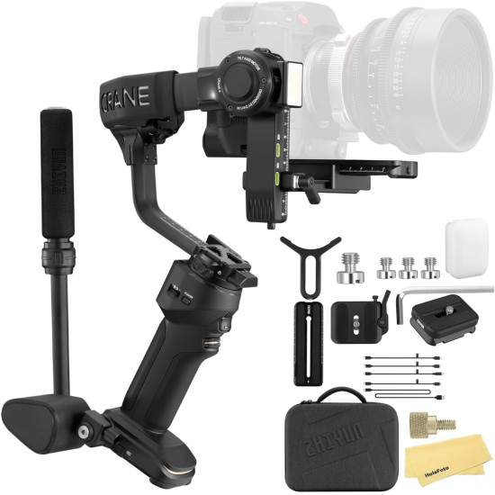 ZHIYUN Crane 4 Combo – 3-Axis Gimbal Stabilizer for DSLR & Mirrorless Cameras ZHIYUN Crane 4 Combo – 3-Axis Gimbal Stabilizer for DSLR & Mirrorless Cameras