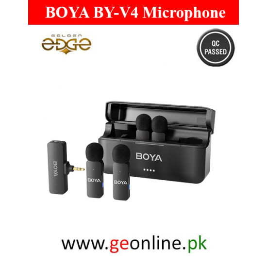 BY-V4 4-Channel Mini Wireless Microphone For Camera