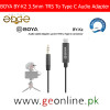 BOYA BY-K2 TRS to Type-C Audio Adapter | 3-Year Warranty