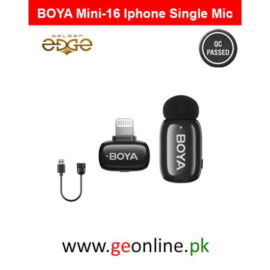 BOYA MINI 16 Single IPHONE World’s Tiniest Wireless Microphone