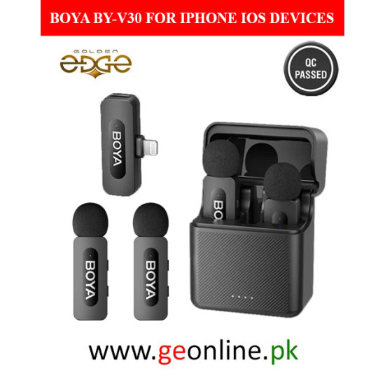 3 Year Warranty BOYA V3 Dual Mic For Iphone IOS Devices