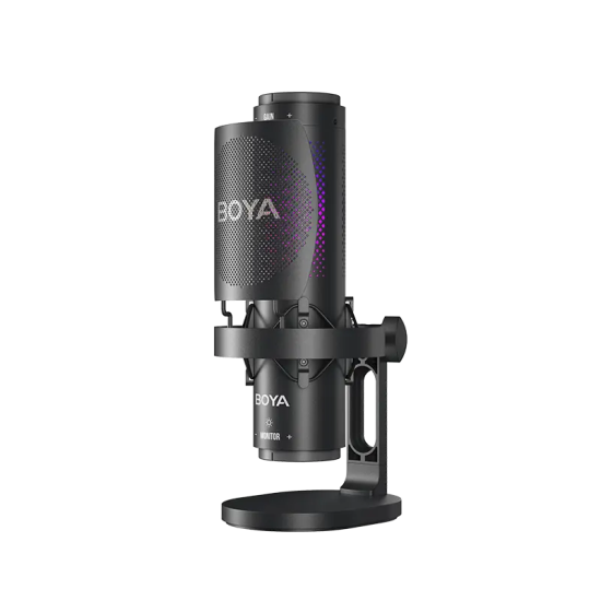 3 Year Warranty BOYA K9 Desktop Vibrant Lighting Condenser USB Microphone