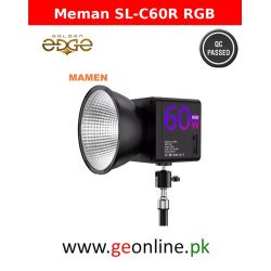 Meman SL-C60R RGB Bi-Color LED Video Light 60W COB Portable Photography Light with Built-In Battery and Bowens Mount