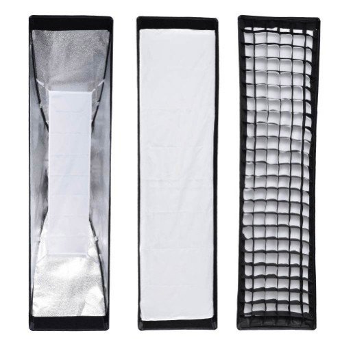 TRIOPO 30×120cm Strip Softbox with Grid