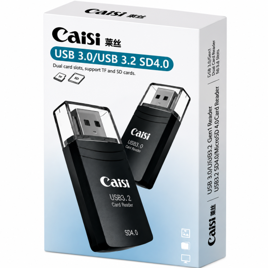 Caisi Card Reader 3.0 2-in-1 USB SD and Micro SD Card Reader Caisi Card Reader 3.0 2-in-1 USB SD and Micro SD Card Reader