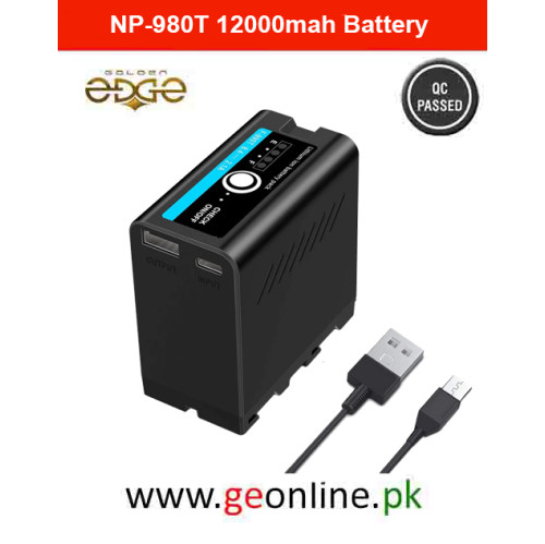 NP-980T 12000mah 8 Cell Battery For Studio LED Light NP-980T 12000mah 8 Cell Battery For Studio LED Light