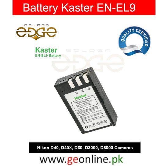 Buy Kaster EN-EL9 Battery for Nikon D40 / D60 / D3000 / D5000 – Long-Lasting Backup Power