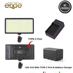 LED 416 Rechargeable Light – Type‑C & Portable Kit LED 416 Rechargeable Light – Type‑C & Portable Kit