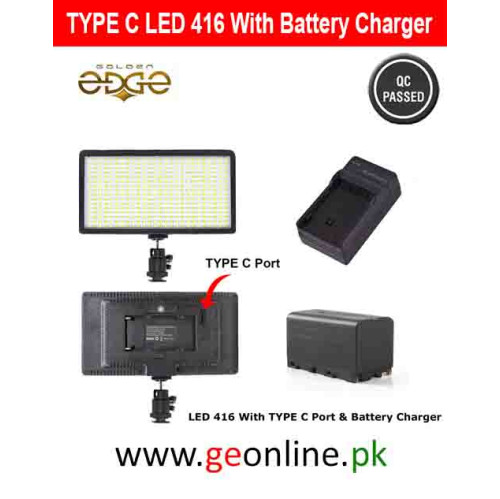 LED 416 Rechargeable Light – Type‑C & Portable Kit