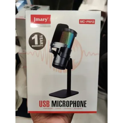 Jmary MC-PW13 RGB Professional USB Microphone with Noise Reduction