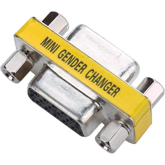VGA Female To Female Joinder 15 Pin HD15 Gender Changer Coupler VGA Female To Female Joinder 15 Pin HD15 Gender Changer Coupler