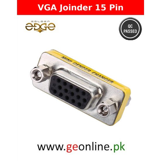 VGA Female To Female Joinder 15 Pin HD15 Gender Changer Coupler VGA Female To Female Joinder 15 Pin HD15 Gender Changer Coupler
