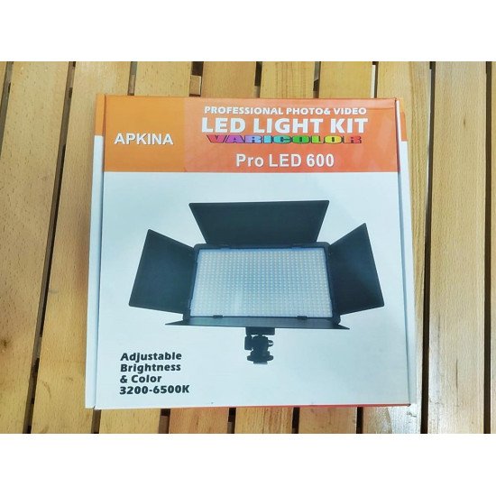 LED U600 Pro Video Light Panel with Battery and Charger - Apkina Bi-Color 3200K-5600K Studio Lighting LED U600 Pro Video Light Panel with Battery and Charger - Apkina Bi-Color 3200K-5600K Studio Lighting