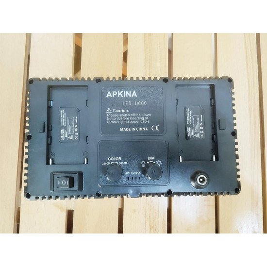 LED U600 Pro Video Light Panel with Battery and Charger - Apkina Bi-Color 3200K-5600K Studio Lighting LED U600 Pro Video Light Panel with Battery and Charger - Apkina Bi-Color 3200K-5600K Studio Lighting