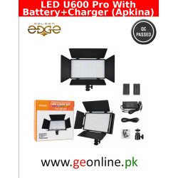 LED U600 Pro Video Light Panel with Battery and Charger - Apkina Bi-Color 3200K-5600K Studio Lighting
