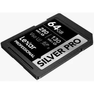 Memory Card Lexar 64GB Professional SDXC SILVER PRO UHS-II 280MB/s