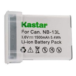 Kastar Lithium Ion Battery NB13L Replacement for Canon NB-13L and PowerShot Digital Cameras