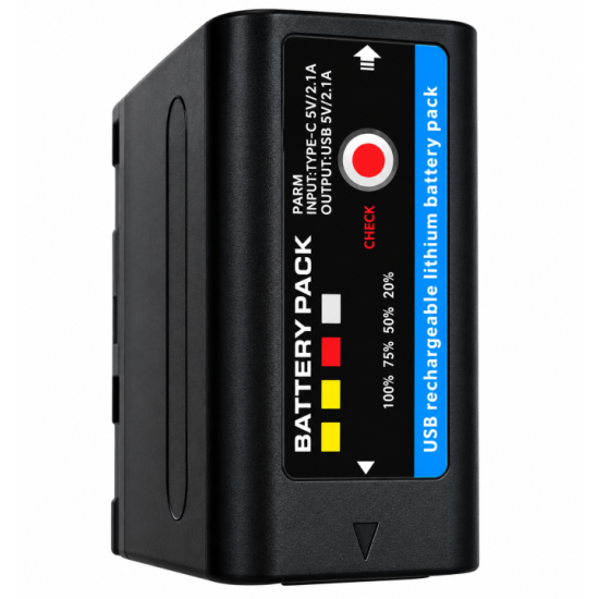 STJ NP-F980 8800mAh USB Type-C Power Bank Battery for LED Video Lights