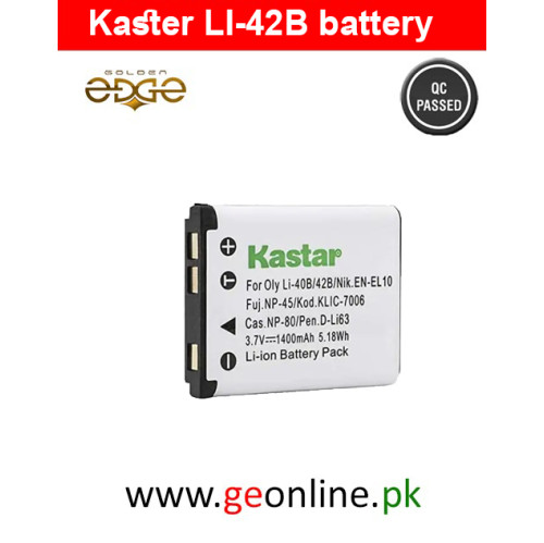 Kaster LI-42B battery Digital Camera & More En-EL10 Fuji NP-45 KLIC-7006 Kaster LI-42B battery Digital Camera & More En-EL10 Fuji NP-45 KLIC-7006