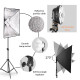 Continues 50x70CM Lighting Four Lamp Softbox Kit