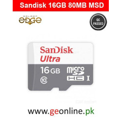 Memory Card SanDisk 16GB Micro SD 80MB/Sec Ultra