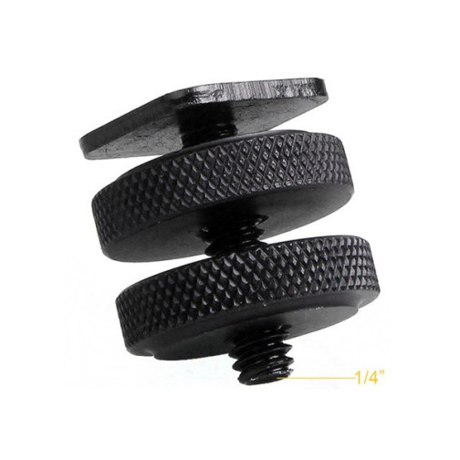 1/4 Hot Shoe To Tripod Mount Adapter